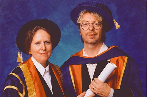 Dave Stewart and Prof Anne Wright