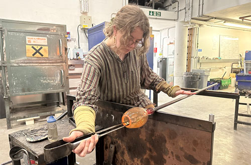 Sophie Sweeney Glass Blowing